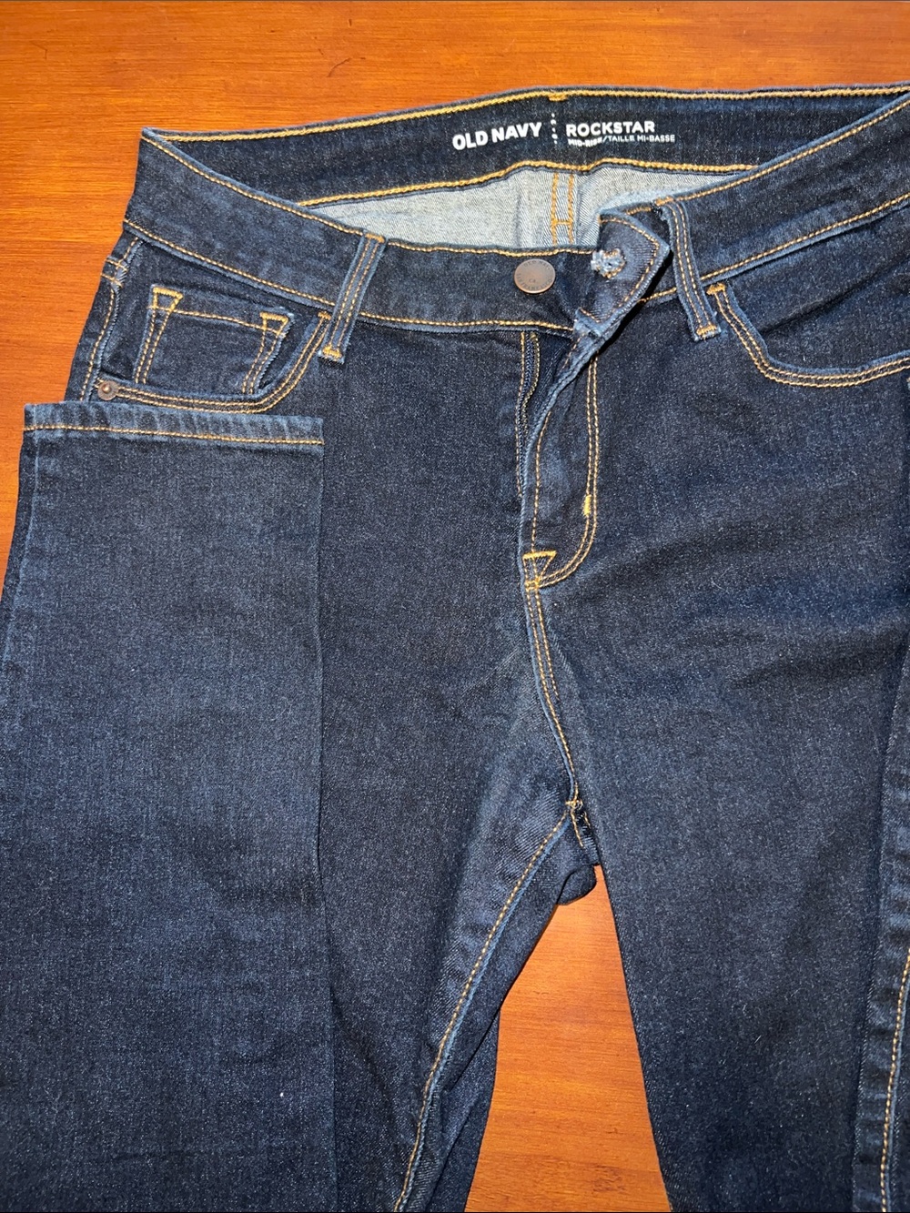 Old Navy Rockstar Slim Straight Women’s Jeans - Dark Blue